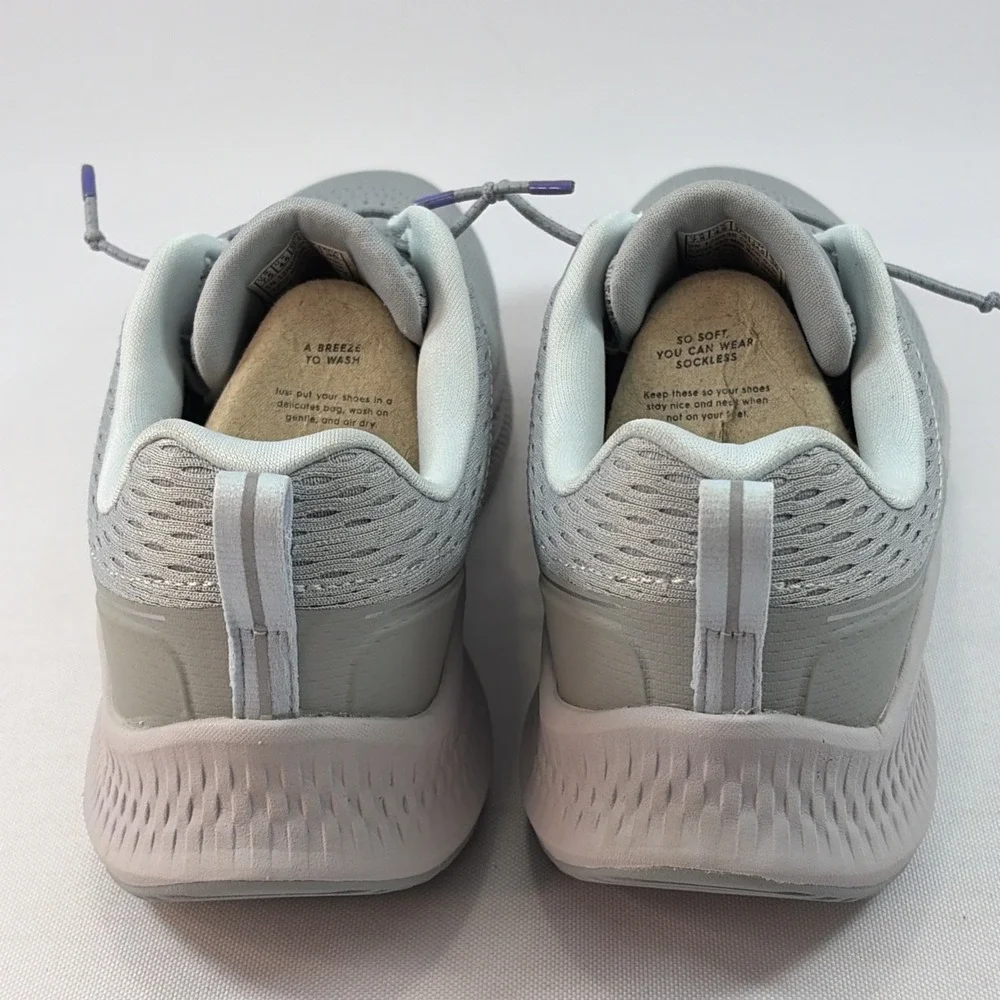 Skechers GO RUN Consistent 2.0 Zisa Running Shoes Women's 7.5 Gray Blue Sneakers
